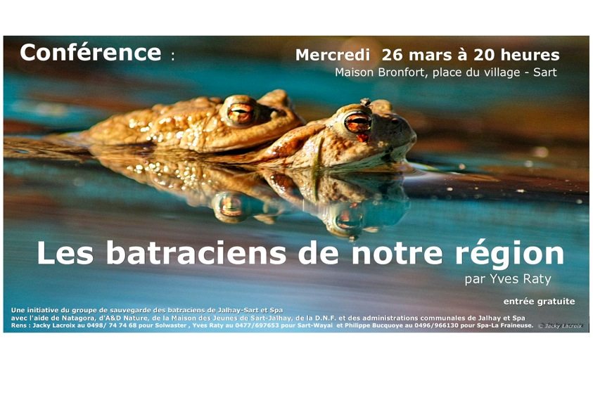 Les batraciens de notre région.